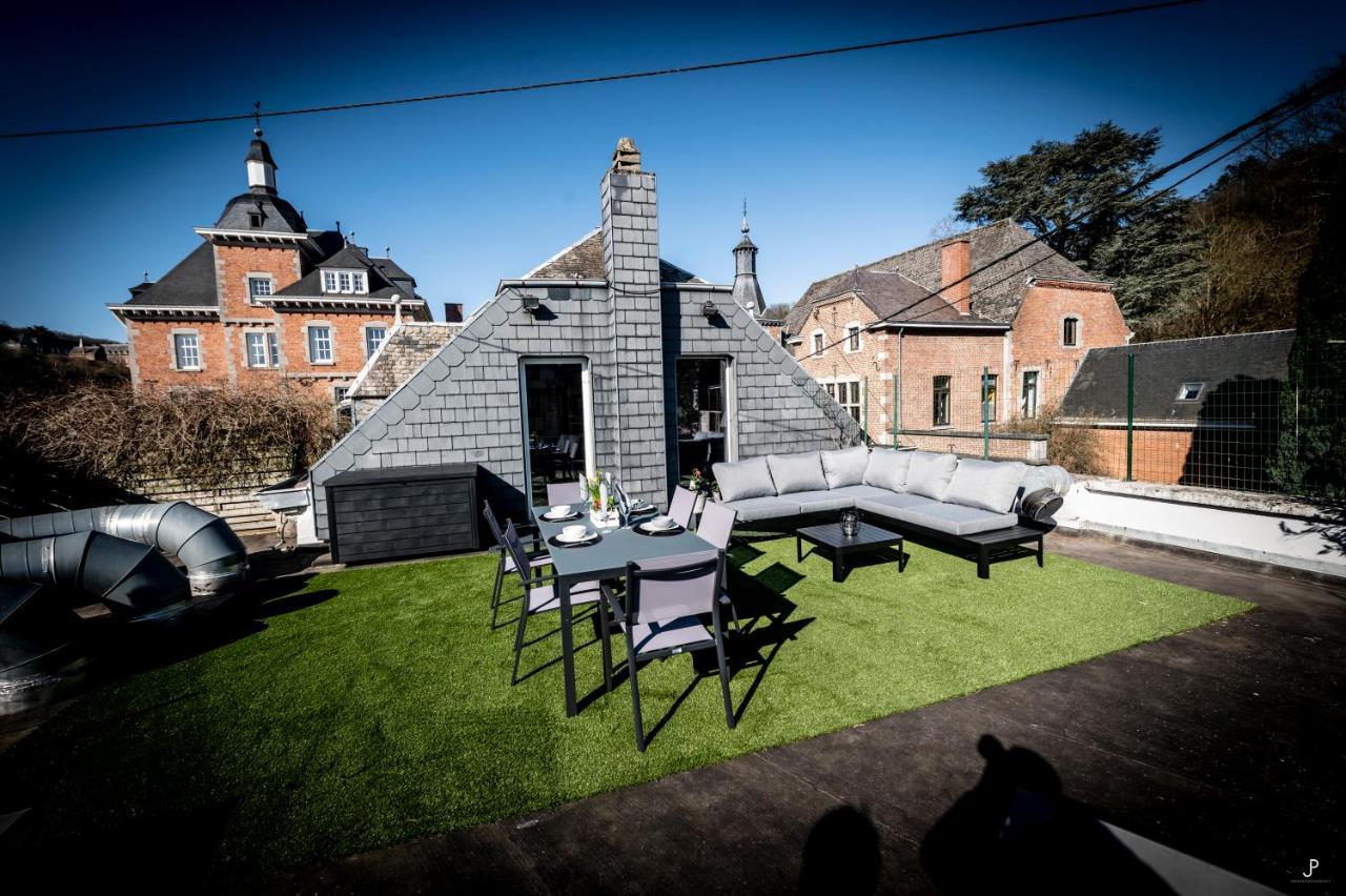 Les 3 Chapeaux Dinant 6P Les Canotiers 4P Avec Terrasse Le Melon 2P Sans Terrasse Kültér fotó