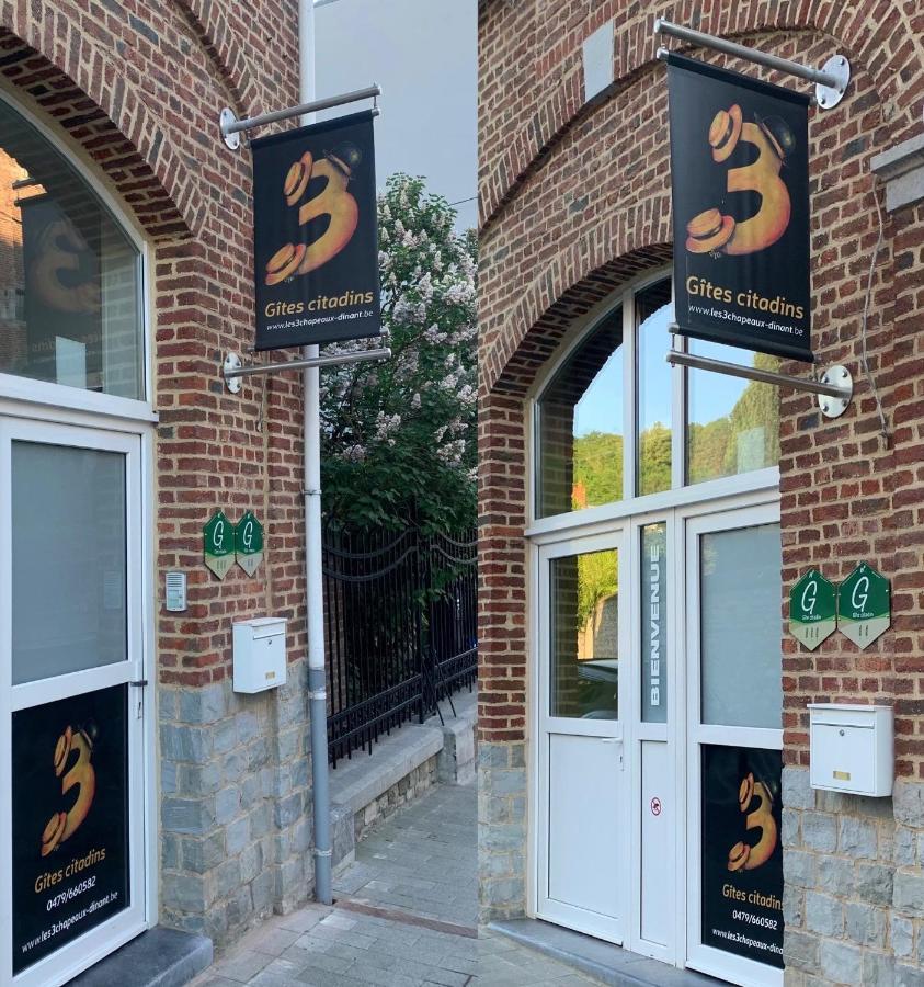 Les 3 Chapeaux Dinant 6P Les Canotiers 4P Avec Terrasse Le Melon 2P Sans Terrasse Kültér fotó